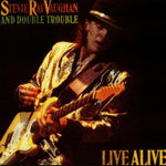 the album cover for Stevie Ray Vaughan - Live Alive