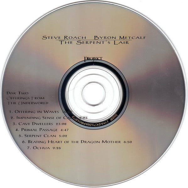 Steve Roach, Byron Metcalf : The Serpent's Lair (2xCD, Album)