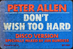 Peter Allen : Don't Wish Too Hard (12", Promo)