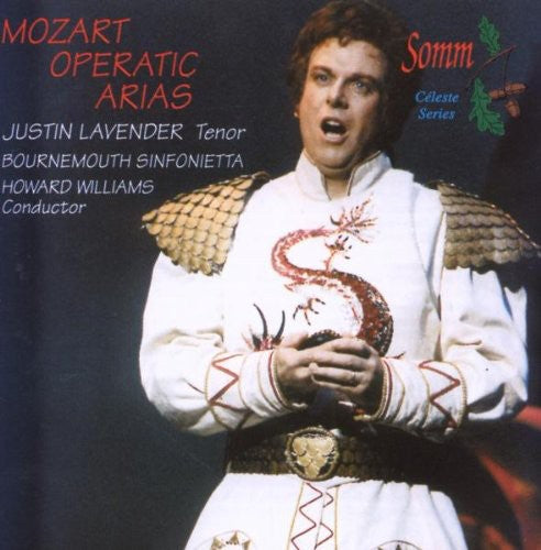 the album cover for Justin Lavender - Mozrt Operatic Arias