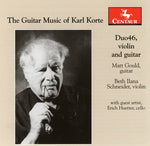 the album cover for Duo 46 - Guitar Music of Karl Korte