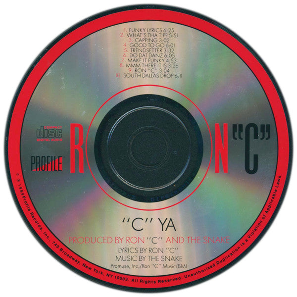 Ron C : "C" Ya (CD, Album, RE, Dis)