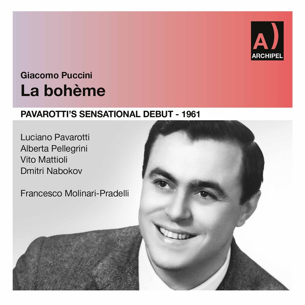 the album cover for Puccini / Pavarotti - La Boheme: Pavarotti