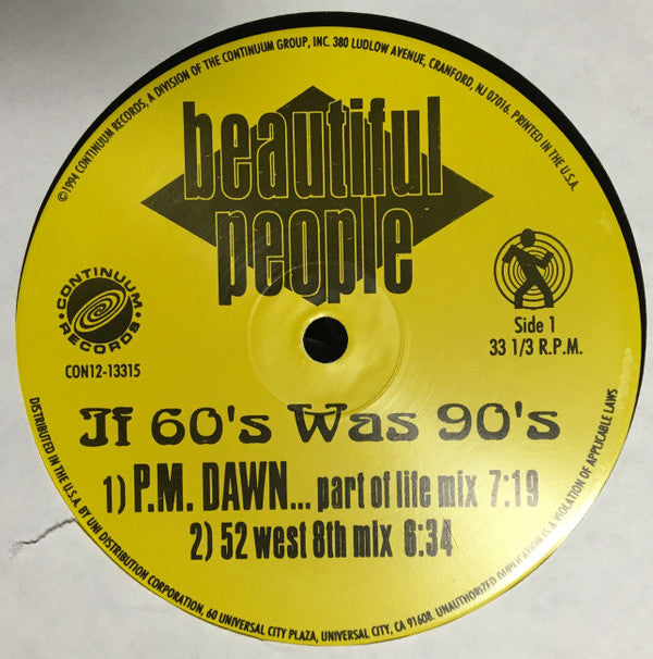 Beautiful People : If 60's Was 90's (12")