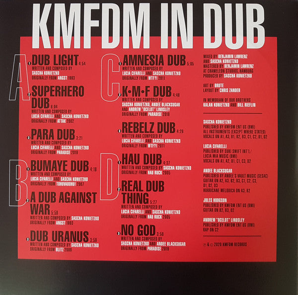 KMFDM : In Dub (2xLP, Album, Red)