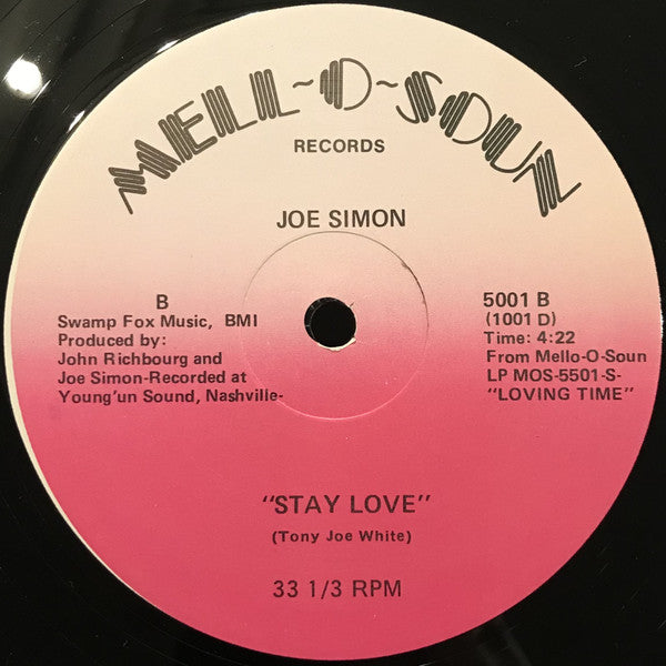 Joe Simon : Alone At Last (12")