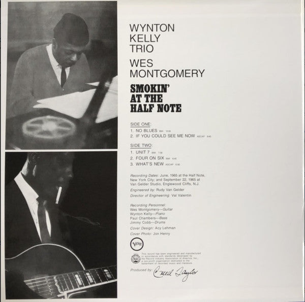 Wynton Kelly Trio / Wes Montgomery : Smokin' At The Half Note (2x12", Album, Ltd, RE, RM, 180)
