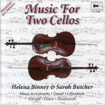 the album cover for Sarah Butcher - Duos For 2 Cellos