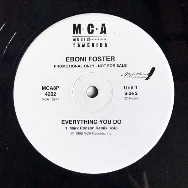 Eboni Foster : Everything You Do (2x12", Promo)