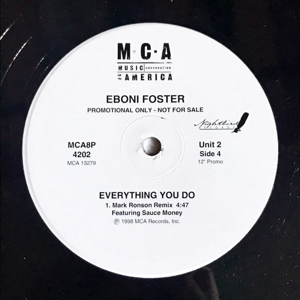Eboni Foster : Everything You Do (2x12", Promo)