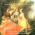 the album cover for Brooke Mitchell - Concertos in E WQ 14 / G WQ 43 No 5