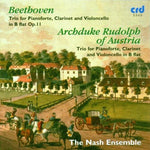 the album cover for Nash Ensemble - Clarinet Trio in B Flat