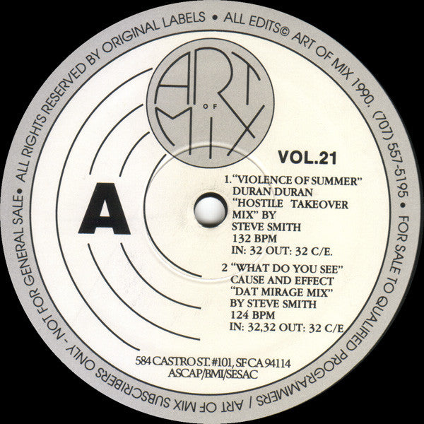 Various : Art Of Mix - Vol. 21 (12", Comp, Promo)
