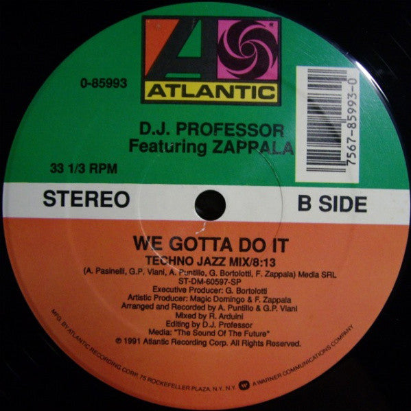 DJ Professor featuring Francesco Zappalà : We Gotta Do It (12")