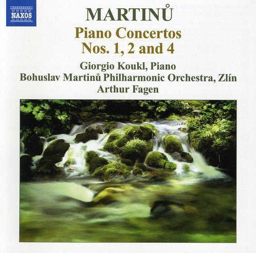 the album cover for B. MARTINU - Piano Concertos 1 & 2 & 4