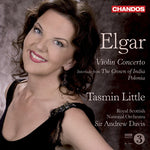 the album cover for TASMIN LITTLE - Plays Works By Elgar: Violin Cto / Polonia
