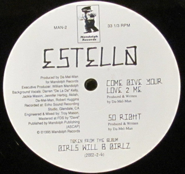 Estello : Come Give Your Love 2 Me (12")