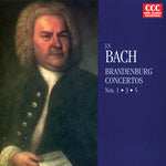 the album cover for J Bach S - Brandenburg Concerti 1, 3, 5
