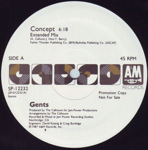 Gents : Concept (12", Promo, B -)