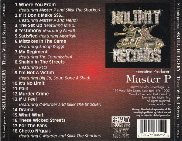 Skull Duggery : These Wicked Streets (CD, Album)