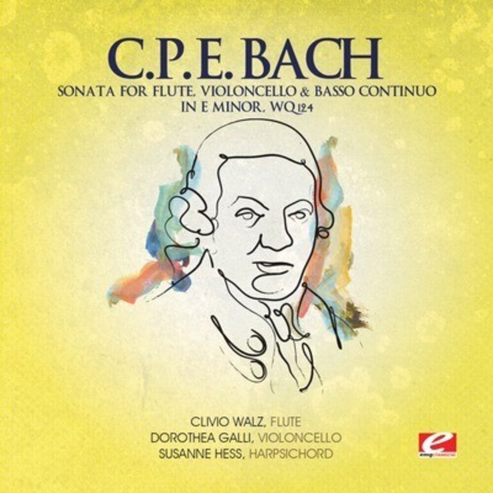 the album cover for C Bach .P.E. - Sonata For Flute Violoncello & Basso E Min (Ep)