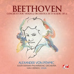 the album cover for Beethoven - Concerto for Violin & Orchestra D Major
