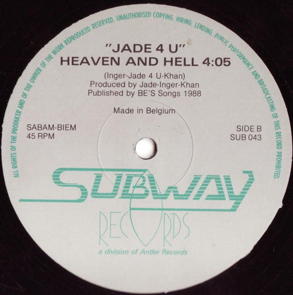 Jade 4U : That Boy (Acid Mix) (12")