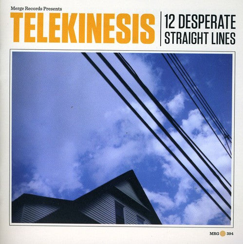 the album cover for Telekinesis - 12 Desperate Straight Lines