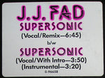J.J. Fad : Supersonic (12", Promo)