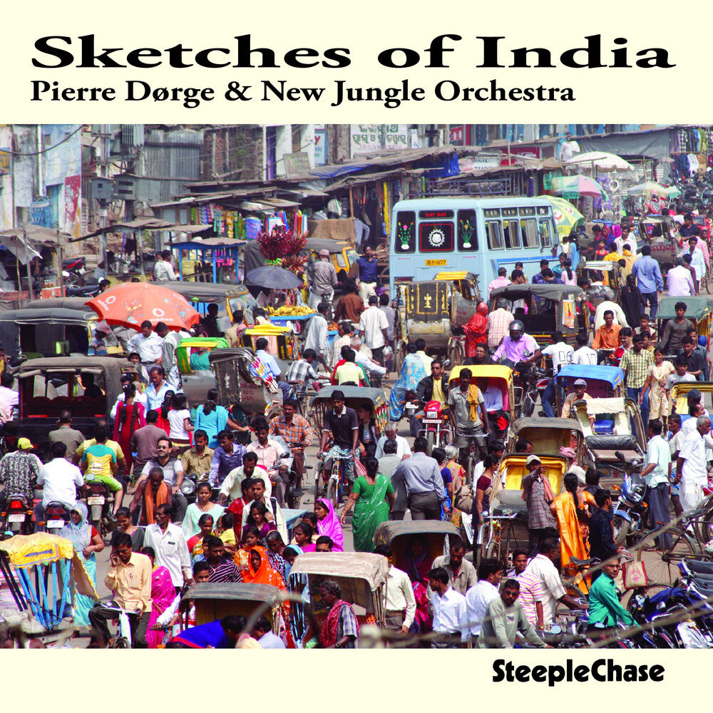 the album cover for Pierre Dorge & Njo - Sketches of India