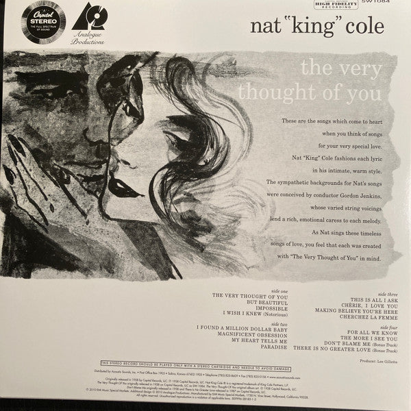 Nat "King" Cole* : The Very Thought Of You (2xLP, Ltd, RE, RM, 200)