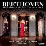the album cover for Claremont Trio - Triple Concerto in C Major Op. 56
