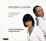 the album cover for Vivian Sofronitsky - Complete Works For Cello & Piano [Digipak]