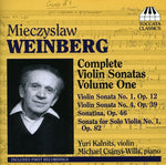 the album cover for Yuri Kalnits - Complete Violin Sonatas 1