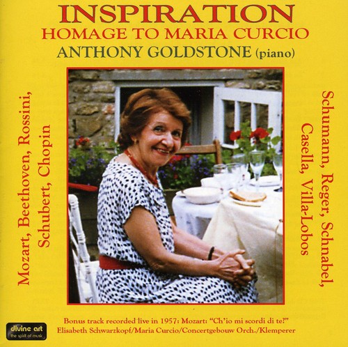 the album cover for Anthony Goldstone - Inspiration: A Tribute to Maria Curcio