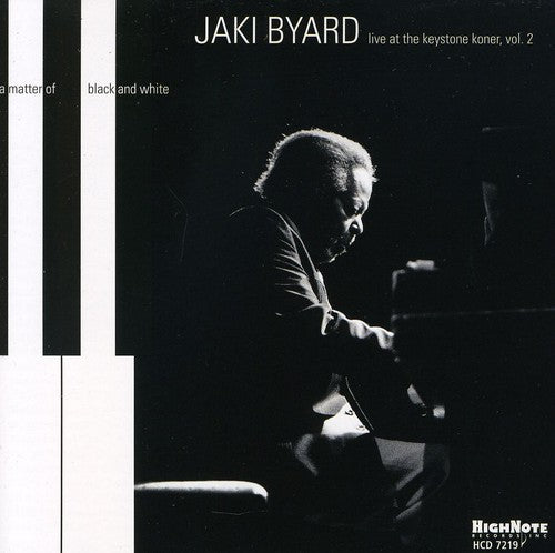the album cover for Jaki Byard - A Matter Of Black and White
