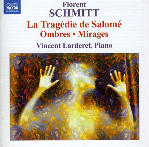 the album cover for Vincent Larderet - Piano Music: Ombres Mirages Tragedie de Salome