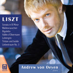 the album cover for Andrew Von Oeyen - Liszt Piano Music