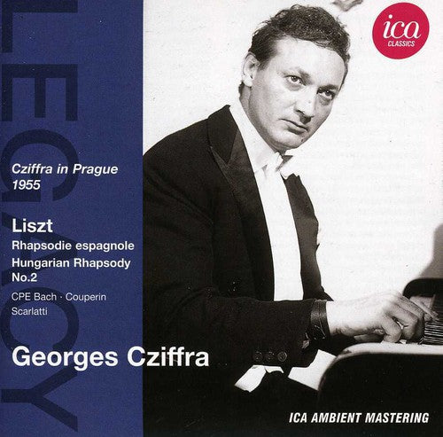 the album cover for GyÃ¶rgy Cziffra - Cziffra in Prague 1955