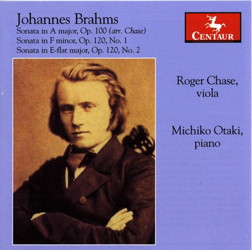 the album cover for J. BRAHMS - Sonata in a Major / Sonata in F minor 1
