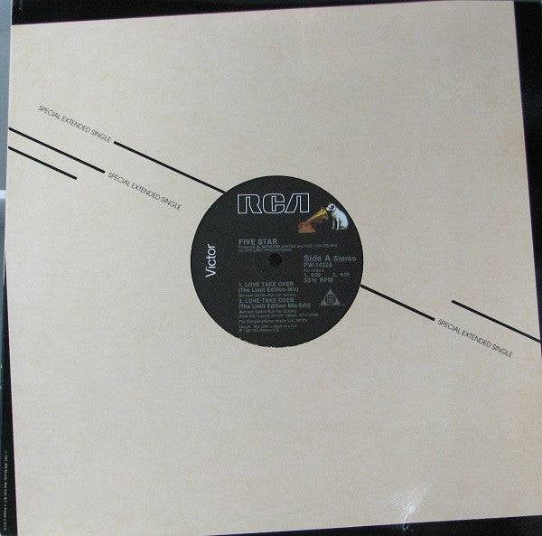 Five Star : Love Take Over (12", Single)