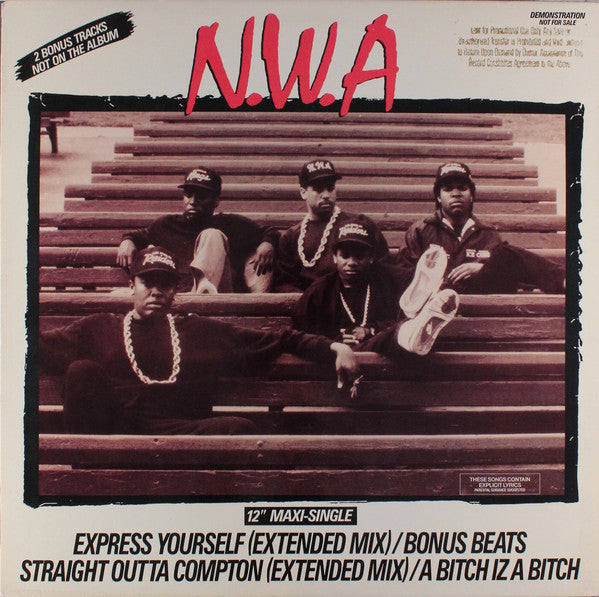 N.W.A* : Express Yourself (12", Maxi, Promo)