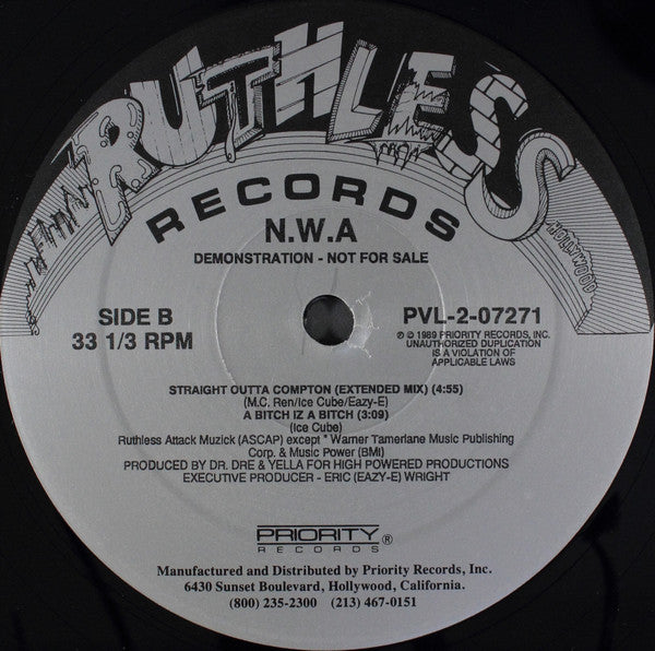 N.W.A* : Express Yourself (12", Maxi, Promo)