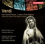 the album cover for G. Verdi - Four Sacred Pieces / Hymn of Nations / Libera Me
