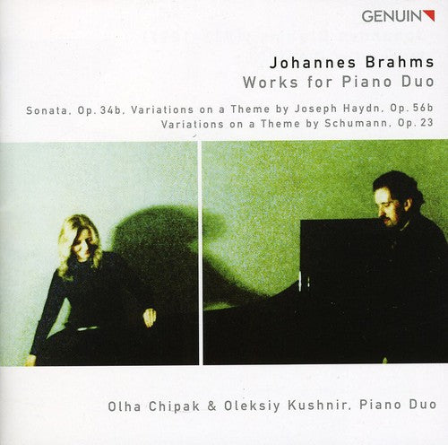 the album cover for J. BRAHMS - Works for Piano Duo
