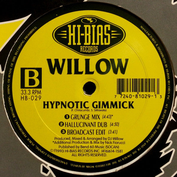 Willow : Hypnotic Gimmick (12")