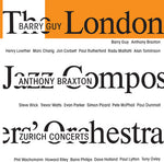 the album cover for Anthony Braxton - Zurich Concerts: London Jazz Composers [Import]