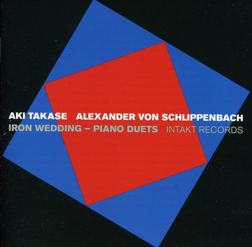 the album cover for Aki Takase - Iron Wedding-Piano Duets [Import]