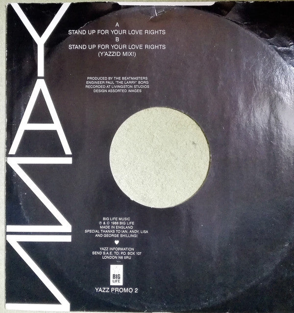 Yazz : Stand Up For Your Love Rights (12", Promo)