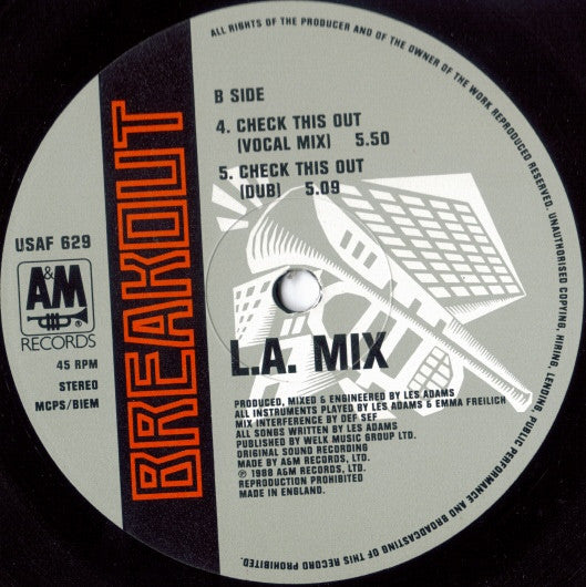 L.A. Mix : Check This Out (Salt Lake City Mix) (12")